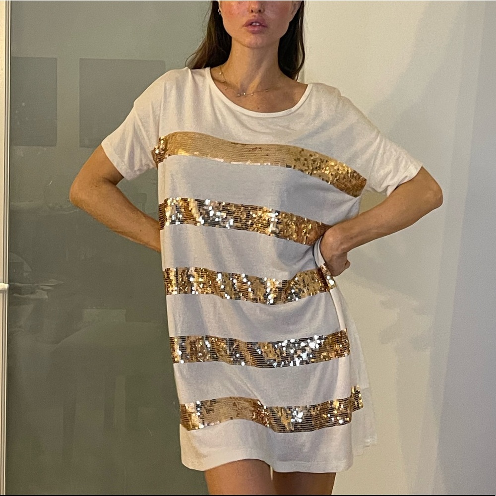Taylor Swift Gold Sequined Tunic
